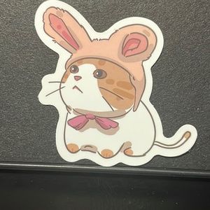 BUNNY CAT STICKER